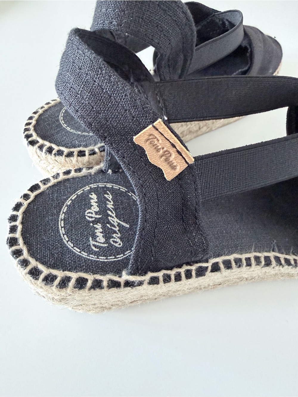 Toni Pons Black 'Ter' Espadrille Sandal Size 40 - New Without Tags - Picture 6 of 10